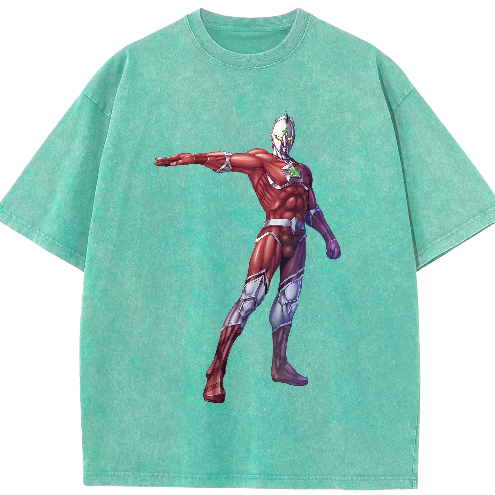 （画像用） ウルトラマン Ultraman 綿100% ヴィンテージ風 半袖Tシャツ（フロントプリント）